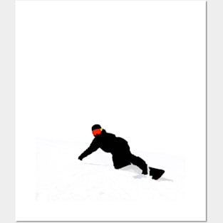 Minimalist snowboard art Posters and Art